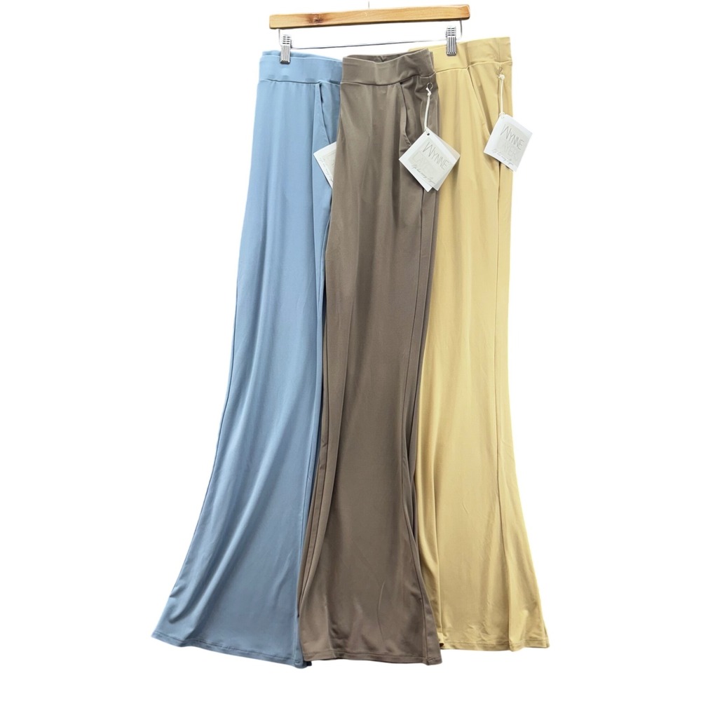 Wynne Layers Womens Flare Pant‎ Size S Lot of 3 NEW Spandex Pockets